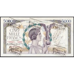 F 46-16 - 12/12/1940 - 5000 francs - Victoire modifié 2 - Série U.438 - Annulé - Etat : SPL