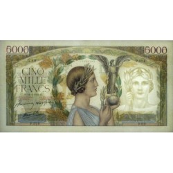 F 46-20 - 24/04/1941 - 5000 francs - Victoire modifié 2 - Série P.524 - Etat : SUP+