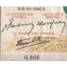 F 46-27 - 09/10/1941 - Faux 10000 francs - Victoire modifié 2 - Série Q.686 - Etat : B-