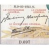 F 46-27 - 09/10/1941 - 5000 francs - Victoire modifié 2 - Série D.697 - Etat : TTB