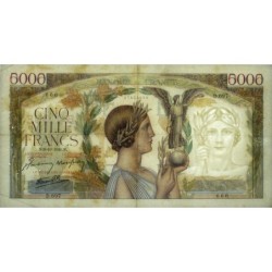 F 46-27 - 09/10/1941 - 5000 francs - Victoire modifié 2 - Série D.697 - Etat : TTB