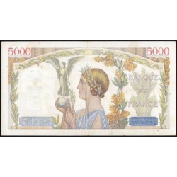 F 46-30 - 04/12/1941 - 5000 francs - Victoire modifié 2 - Série X.774 - Etat : TTB