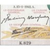 F 46-33 - 15/01/1942 - 5000 francs - Victoire modifié 2 - Série K.829 - Annulé - Etat : SUP