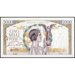 F 46-34 - 05/03/1942 - 5000 francs - Victoire modifié 2 - Série M.862 - Etat : TTB-