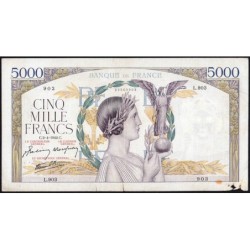 F 46-36 - 02/04/1942 - 5000 francs - Victoire modifié 2 - Série L.903 - Etat : TB-