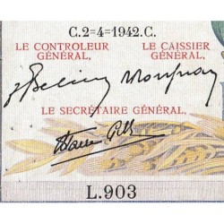 F 46-36 - 02/04/1942 - 5000 francs - Victoire modifié 2 - Série L.903 - Etat : TB-