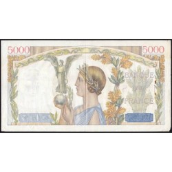 F 46-38 - 09/07/1942 - 5000 francs - Victoire modifié 2 - Série J.963 - Etat : TB
