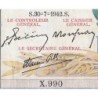 F 46-39 - 30/07/1942 - 5000 francs - Victoire modifié 2 - Série X.990 - Etat : TTB