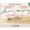 F 46-31 - 26/12/1941 - 5000 francs - Victoire modifié 2 - Série U.804 - Etat : TTB