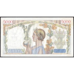 F 46-41 - 24/09/1942 - 5000 francs - Victoire modifié 2 - Série T.1037 - Etat : TTB+