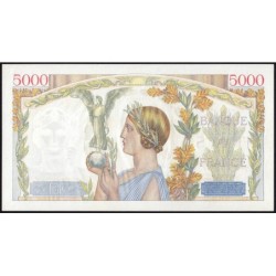 F 46-49 - 18/03/1943 - 5000 francs - Victoire modifié 2 - Série N.1235 - Etat : SUP+