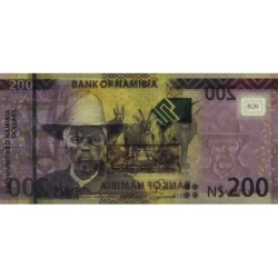 Namibie - Pick 15c - 200 dollars - Série N - 2018 - Etat : NEUF