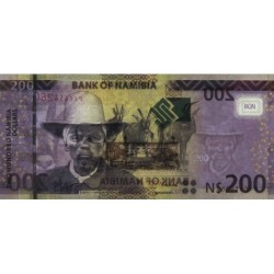 Namibie - Pick 15d - 200 dollars - Série P - 2022 - Etat : NEUF