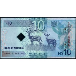Namibie - Pick 20a - 10 dollars - Série AA - 2025 - Etat : NEUF