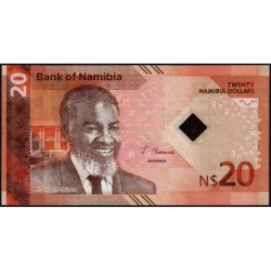 Namibie - Pick 21a - 20 dollars - Série DD - 2025 - Etat : NEUF