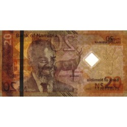 Namibie - Pick 21a - 20 dollars - Série DD - 2025 - Etat : NEUF