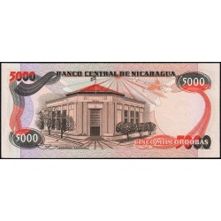 Nicaragua - Pick 146 - 5'000 córdobas - Série G - 11/06/1985 - Etat : NEUF