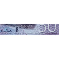 Nicaragua - Pick 211b - 50 córdobas - Série AA - 24/11/2021 - Polymère - Etat : NEUF