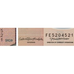 Nigéria - Pick 38k - 5 naira - Série FE - 2020 - Polymère - Etat : NEUF