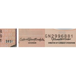 Nigéria - Pick 38l - 5 naira - Série GN - 2021 - Polymère - Etat : NEUF