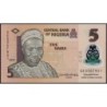 Nigéria - Pick 38m - 5 naira - Série GE - 2022 - Polymère - Etat : NEUF