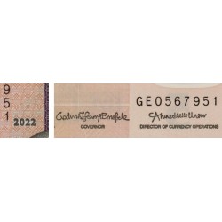 Nigéria - Pick 38m - 5 naira - Série GE - 2022 - Polymère - Etat : NEUF