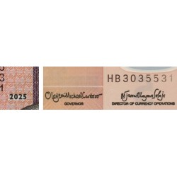 Nigéria - Pick 38o_1 - 5 naira - Série HB - 2025 - Polymère - Etat : NEUF