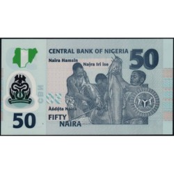 Nigéria - Pick 40n - 50 naira - Série DB - 2024 - Polymère - Etat : NEUF