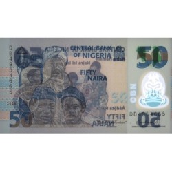 Nigéria - Pick 40n - 50 naira - Série DB - 2024 - Polymère - Etat : NEUF