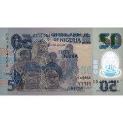 Nigéria - Pick 40n - 50 naira - Série DB - 2024 - Polymère - Etat : NEUF