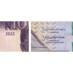 Nigéria - Pick 41d- 100 naira - Série CU - 2022 - Commémoratif - Etat : NEUF