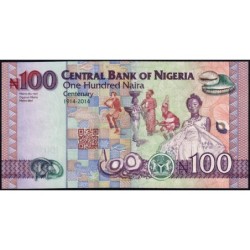 Nigéria - Pick 41e- 100 naira - Série GX - 2024 - Commémoratif - Etat : NEUF
