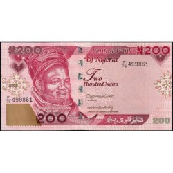 Nigéria - Pick 47e - 200 naira - Série F/75 - 2026 - Etat : NEUF