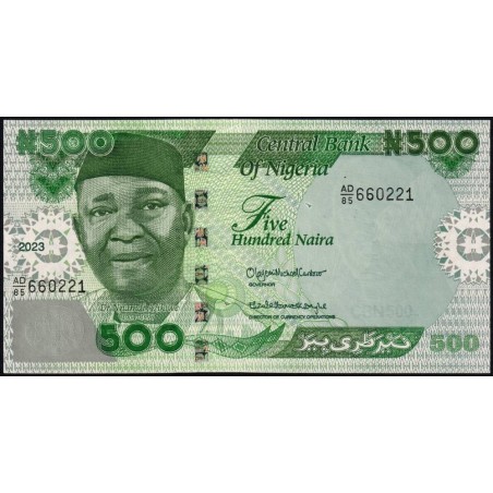 Nigéria - Pick 48b_2 - 500 naira - Série AD/85 - 2023 - Etat : NEUF