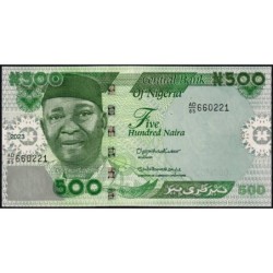 Nigéria - Pick 48b_2 - 500 naira - Série AD/85 - 2023 - Etat : NEUF