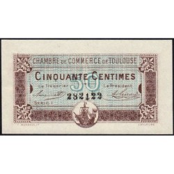 Toulouse - Pirot 122-22 - 50 centimes - Série 1 - 20/06/1917 - Etat : SPL