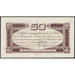 Toulouse - Pirot 122-22 - 50 centimes - Série 1 - 20/06/1917 - Etat : SPL