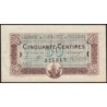 Toulouse - Pirot 122-22 variété - 50 centimes - Série 1 - 20/06/1917 - Etat : TTB+