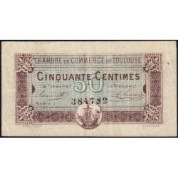 Toulouse - Pirot 122-22 - 50 centimes - Série 1 - 20/06/1917 - Etat : TTB-