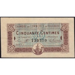 Toulouse - Pirot 122-22 - 50 centimes - Série 1 - 20/06/1917 - Etat : SPL