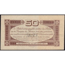 Toulouse - Pirot 122-22 - 50 centimes - Série 1 - 20/06/1917 - Etat : SPL