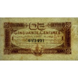 Toulouse - Pirot 122-22 variété - 50 centimes - Série 2 - 20/06/1917 - Etat : TTB+