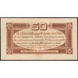 Toulouse - Pirot 122-22 variété - 50 centimes - Série 3 - 20/06/1917 - Etat : SUP