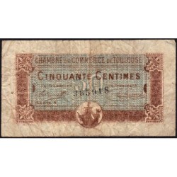 Toulouse - Pirot 122-22 - 50 centimes - Série 4 - 20/06/1917 - Etat : B