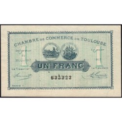 Toulouse - Pirot 122-27 variété - 1 franc - Série 1 - 20/06/1917 - Etat : SPL
