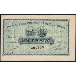 Toulouse - Pirot 122-27 variété - 1 franc - Série 3 - 20/06/1917 - Etat : SUP