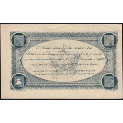 Toulouse - Pirot 122-27 variété - 1 franc - Série 3 - 20/06/1917 - Etat : SUP
