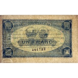 Toulouse - Pirot 122-27 variété - 1 franc - Série 3 - 20/06/1917 - Etat : SUP