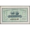 Toulouse - Pirot 122-31 variété - 1 franc - Série 3 - 20/06/1917 - Annulé - Etat : NEUF