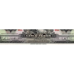 Mexique - Pick 60j - 5 pesos - Série BGL - Préfixe F - 19/11/1969 - Etat : NEUF